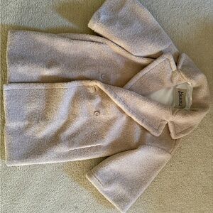 Herno DOUBLE-BREASTED COAT IN MELANGE TEDDY size 42